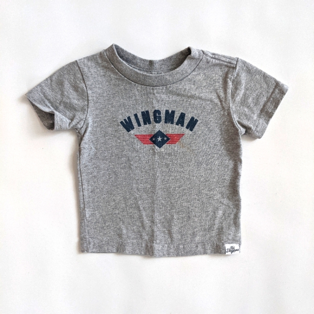 Kid Dangerous Wingman Short Sleeve Gray T-Shirt